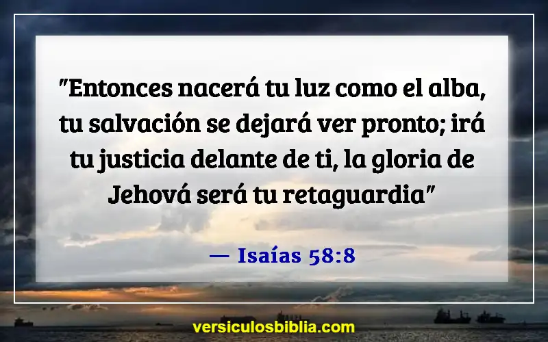 Versículos de la Biblia sobre el ayuno y la oración (Isaías 58:8)