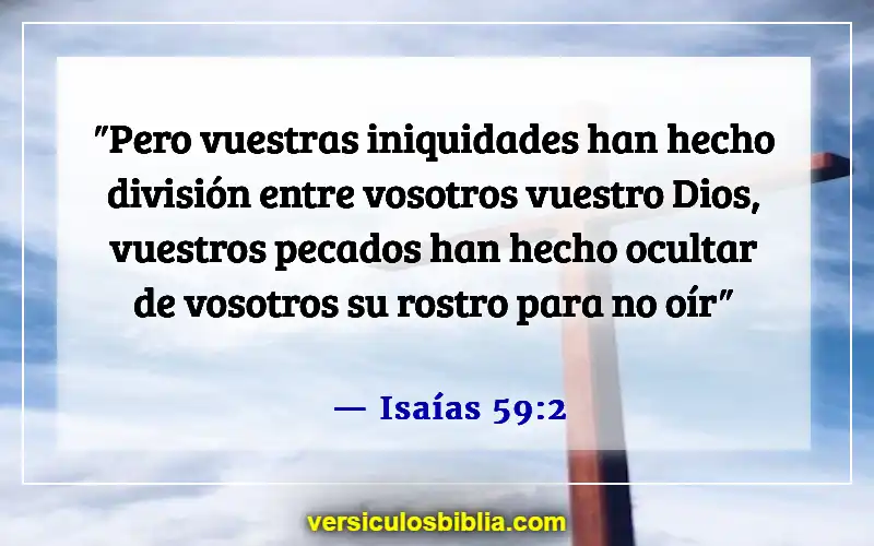 Versículos bíblicos sobre el mal en el mundo (Isaías 59:2)