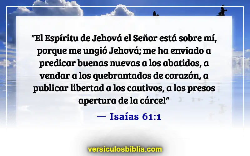 Versículos de la Biblia sobre la libertad en Cristo (Isaías 61:1)