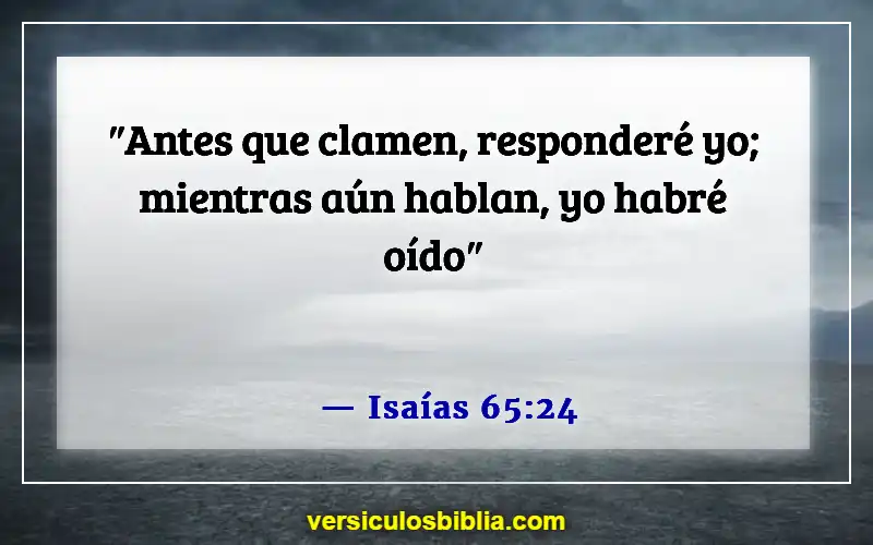 Versículos de la Biblia sobre pedir en el nombre de Jesús (Isaías 65:24)