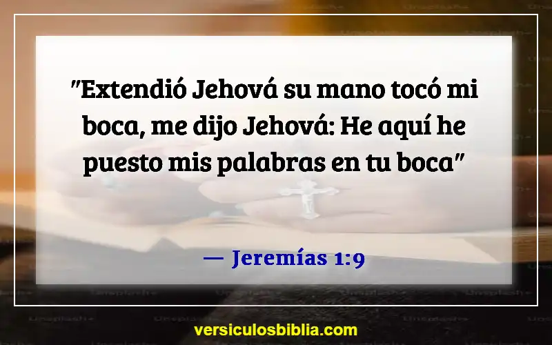 Versículos de la Biblia sobre la inspiración divina (Jeremías 1:9)