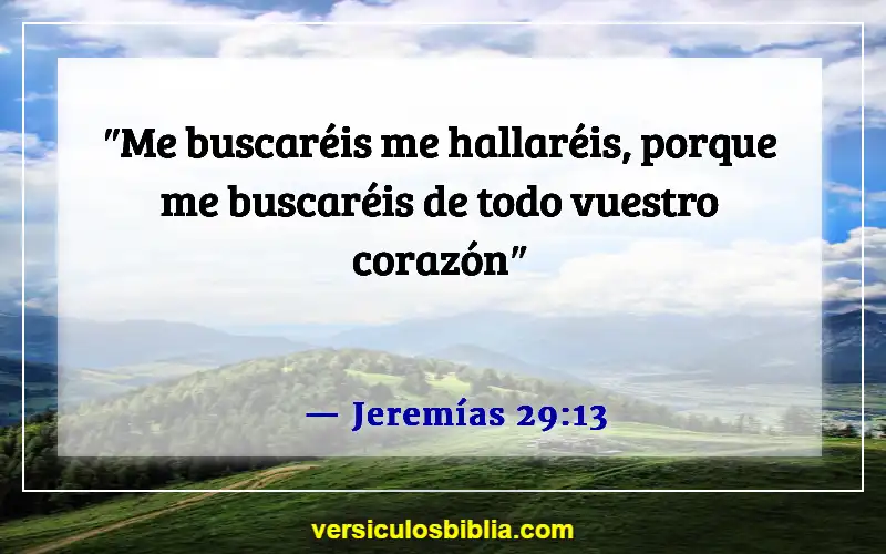 Versículos de la Biblia sobre el tiempo de quietud (Jeremías 29:13)