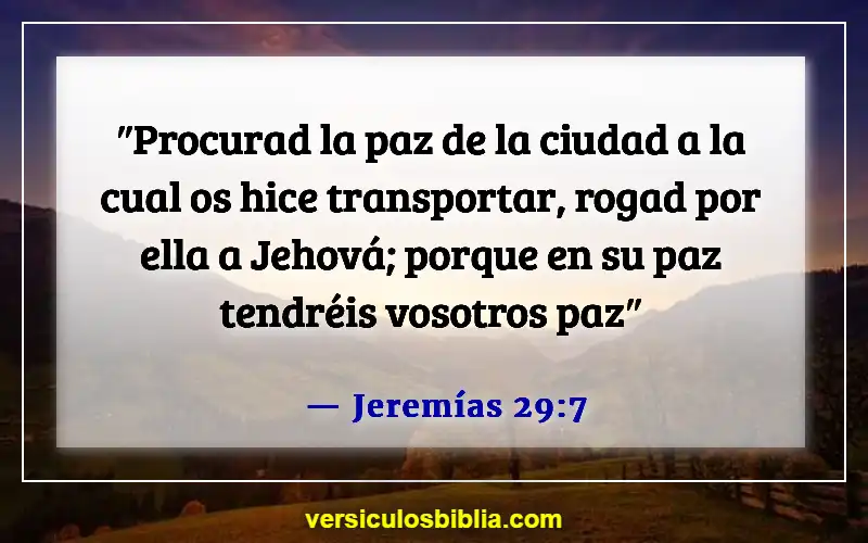 Versículos de la Biblia sobre honrar a los líderes (Jeremías 29:7)