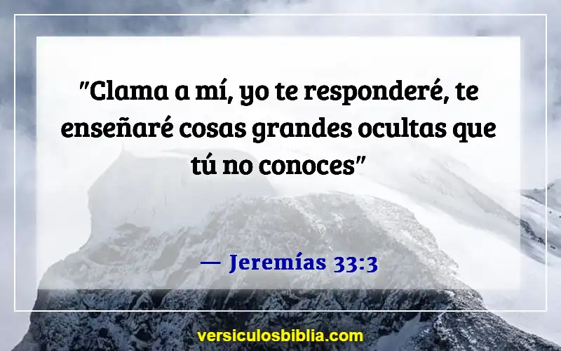 Versículos de la Biblia sobre cuestionar a Dios (Jeremías 33:3)