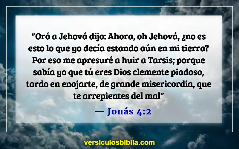 Versículos de la Biblia sobre la Divina Misericordia (Jonás 4:2)