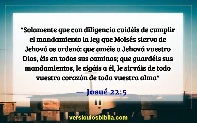 Versículos de la Biblia sobre amar a Dios (Josué 22:5)