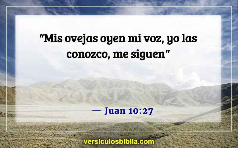 Versículos de la Biblia sobre escuchar a Dios (Juan 10:27)