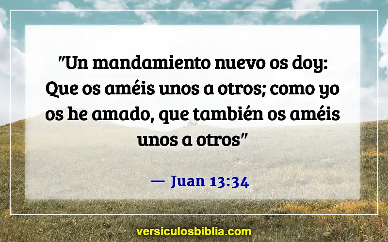 Versículos de la Biblia sobre la fe, el amor y la gracia (Juan 13:34)