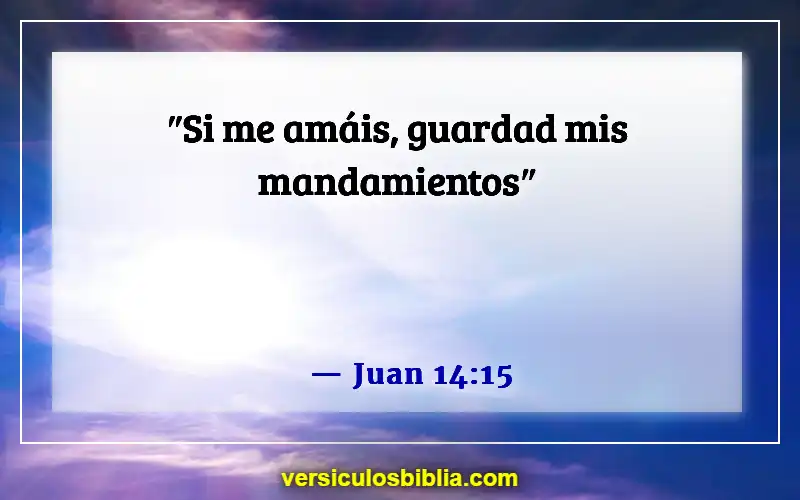 Versículos de la Biblia sobre amar a Dios (Juan 14:15)