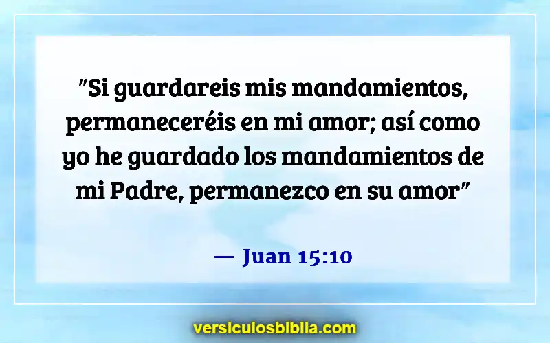 Versículos de la Biblia sobre obedecer a Dios (Juan 15:10)