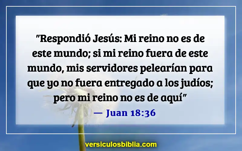 Versículos bíblicos sobre el Reino de Dios (Juan 18:36)