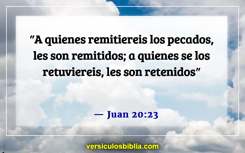 Versículos de la Biblia sobre el perdón de los pecados (Juan 20:23)