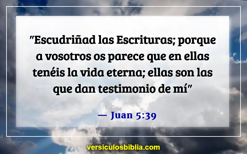 Versículos de la Biblia sobre la inspiración divina (Juan 5:39)