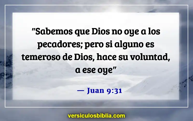 Versículos de la Biblia sobre pedir en el nombre de Jesús (Juan 9:31)