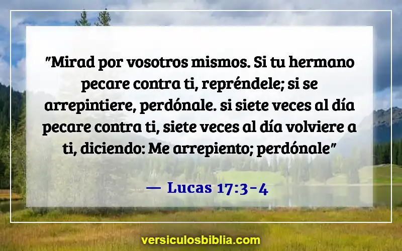 Versículos de la Biblia sobre perdonarse unos a otros (Lucas 17:3-4)