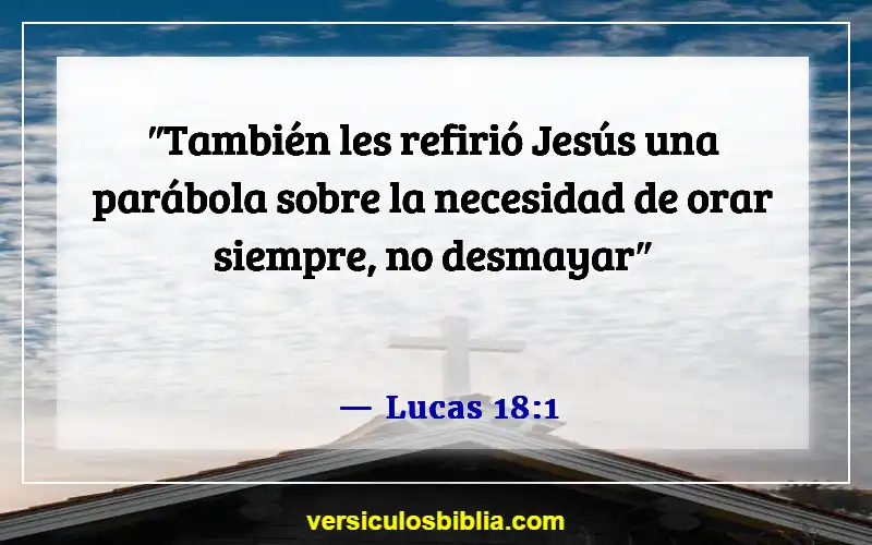 Versículos de la Biblia sobre pedir en el nombre de Jesús (Lucas 18:1)