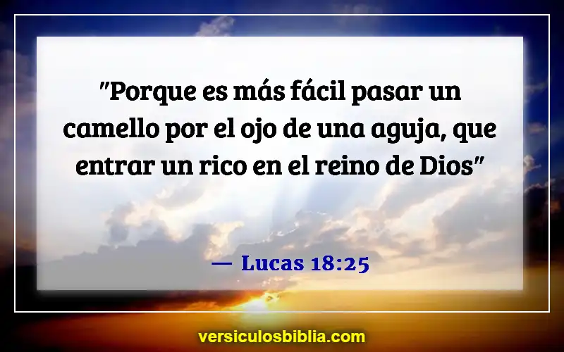 Versículos bíblicos sobre el Reino de Dios (Lucas 18:25)