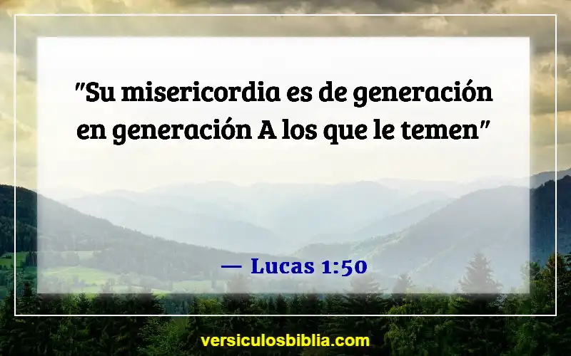 Versículos de la Biblia sobre la Divina Misericordia (Lucas 1:50)