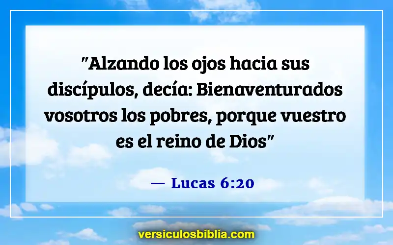 Versículos bíblicos sobre el Reino de Dios (Lucas 6:20)