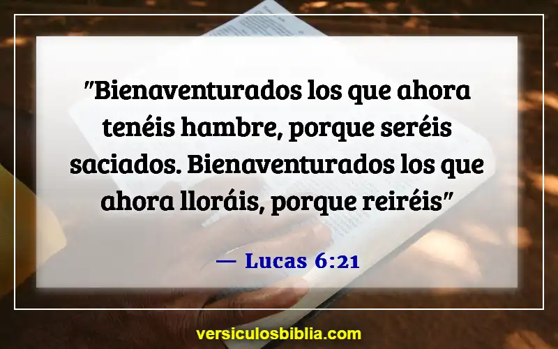 Versículos bíblicos sobre el dolor (Lucas 6:21)