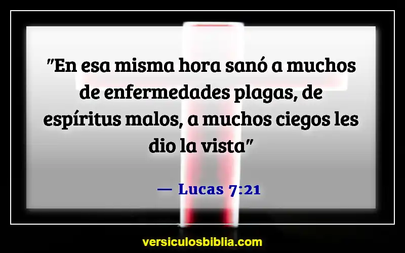 Versículos bíblicos sobre espíritus inmundos (Lucas 7:21)