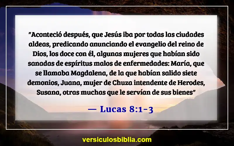 Versículos bíblicos sobre mujeres cristianas (Lucas 8:1-3)