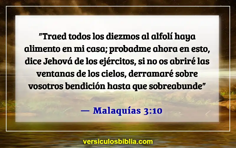 Versículos de la Biblia sobre los dones de Dios (Malaquías 3:10)