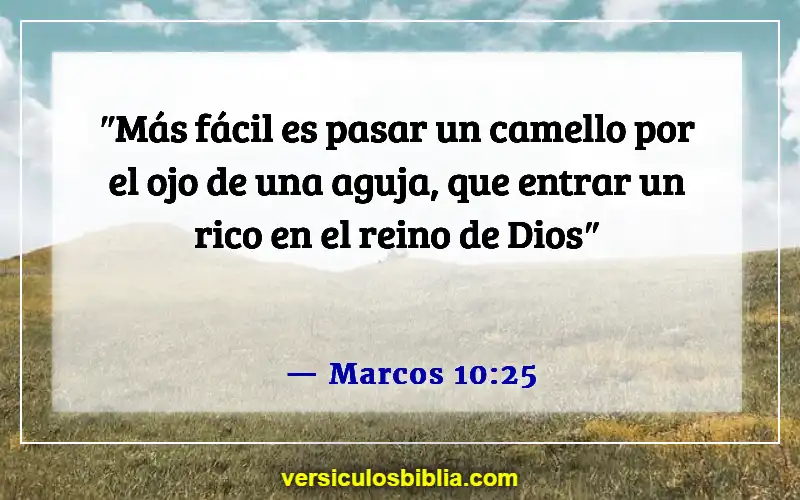 Versículos bíblicos sobre el Reino de Dios (Marcos 10:25)