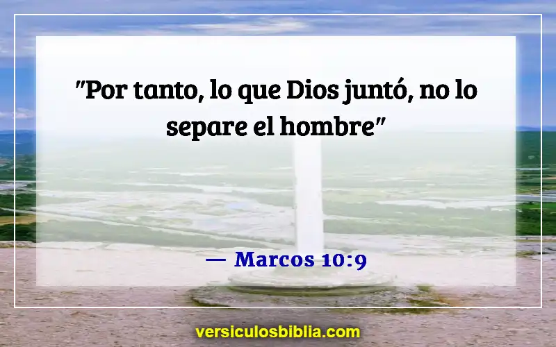 Versículos de la Biblia sobre el hombre como cabeza del hogar (Marcos 10:9)