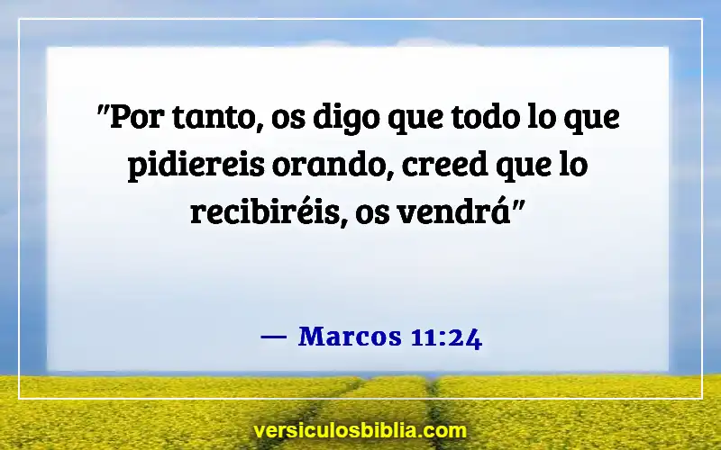 Versículos de la Biblia sobre pedir en el nombre de Jesús (Marcos 11:24)