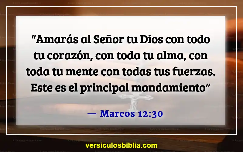 Versículos de la Biblia sobre amar a Dios (Marcos 12:30)