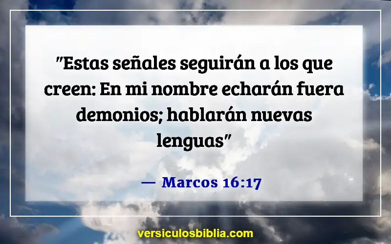 Versículos bíblicos sobre espíritus inmundos (Marcos 16:17)