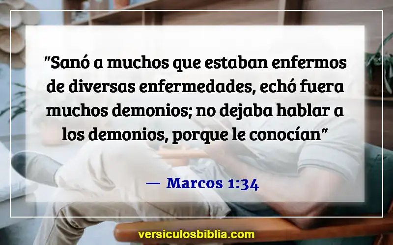 Versículos bíblicos sobre espíritus inmundos (Marcos 1:34)