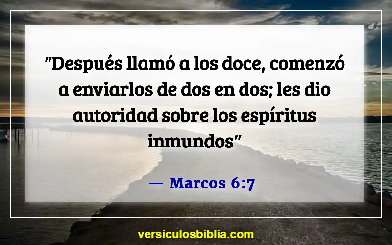 Versículos bíblicos sobre espíritus inmundos (Marcos 6:7)