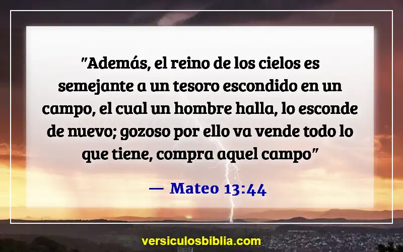 Versículos bíblicos sobre el Reino de Dios (Mateo 13:44)