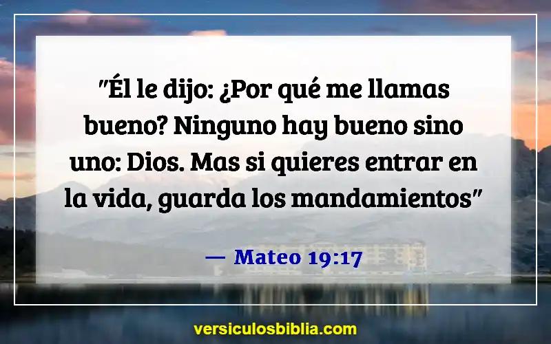 Versículos de la Biblia sobre obedecer a Dios (Mateo 19:17)