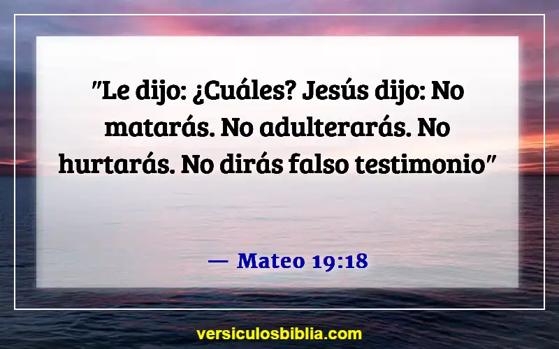 Versículos de la Biblia sobre cometer adulterio (Mateo 19:18)