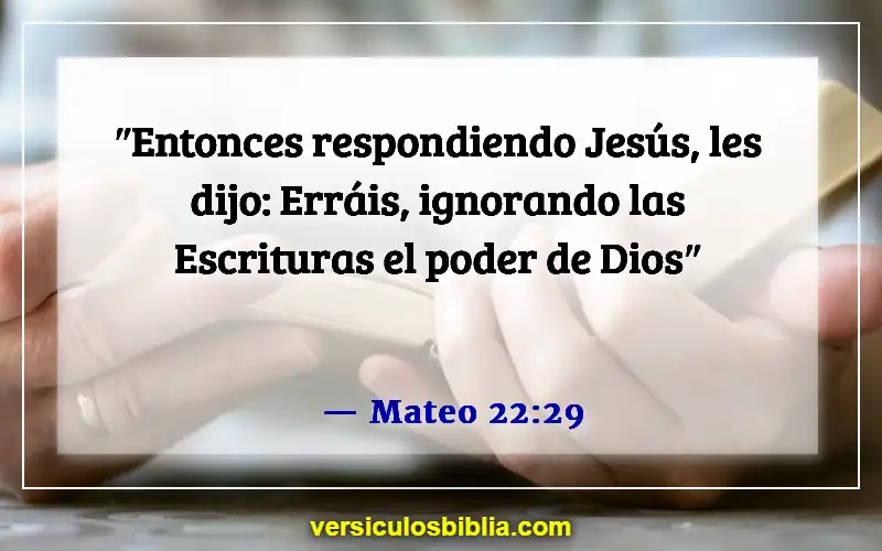 Versículos de la Biblia sobre la inspiración divina (Mateo 22:29)