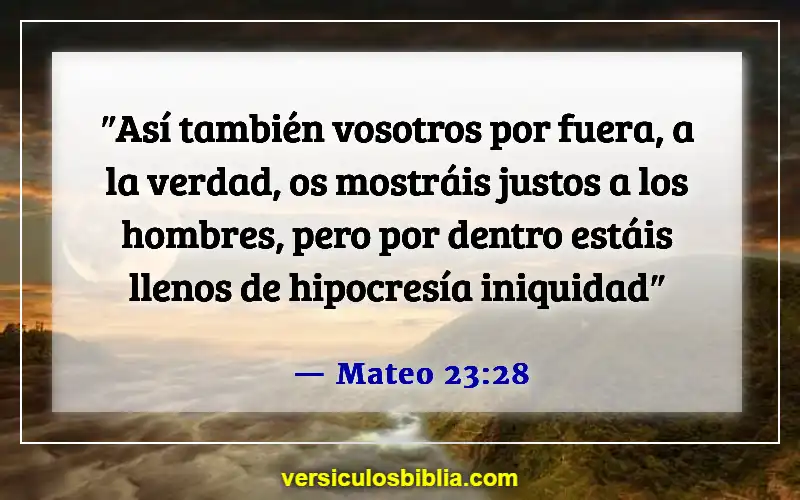 Versículos de la Biblia sobre juzgar por las apariencias (Mateo 23:28)