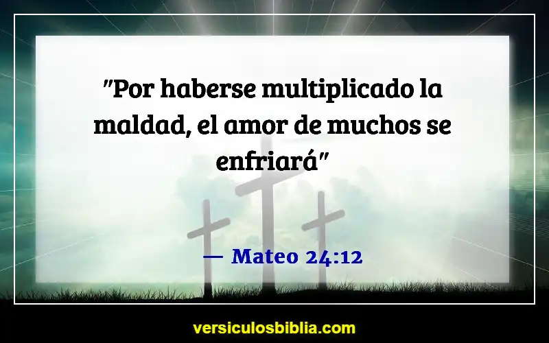 Versículos bíblicos sobre el mal en el mundo (Mateo 24:12)