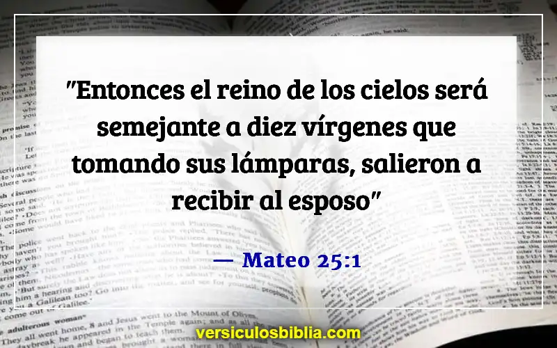 Versículos de la Biblia sobre la novia y el novio (Mateo 25:1)