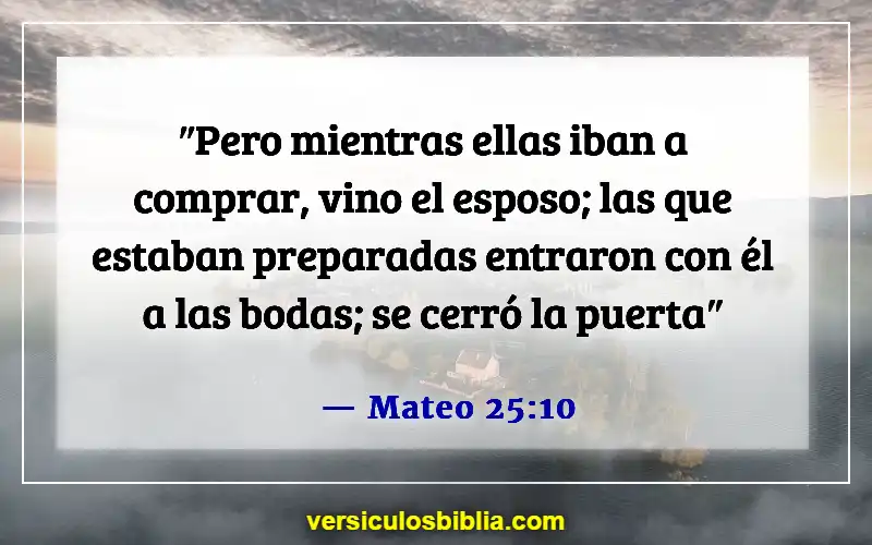 Versículos de la Biblia sobre la novia y el novio (Mateo 25:10)