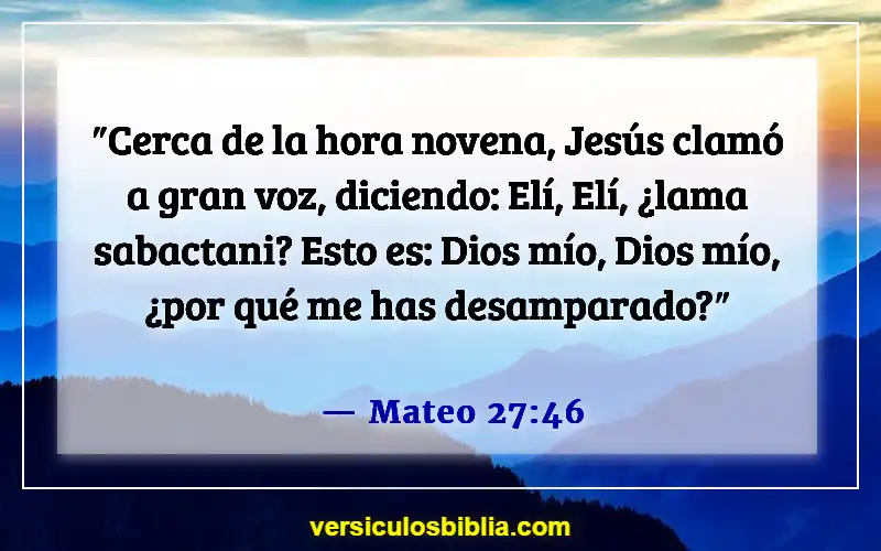 Versículos de la Biblia sobre cuestionar a Dios (Mateo 27:46)