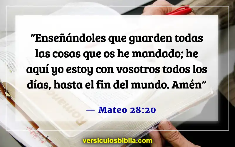 Versículos bíblicos sobre el dolor (Mateo 28:20)