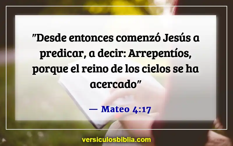 Versículos bíblicos sobre el Reino de Dios (Mateo 4:17)