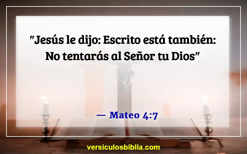 Versículos de la Biblia sobre evitar el pecado (Mateo 4:7)