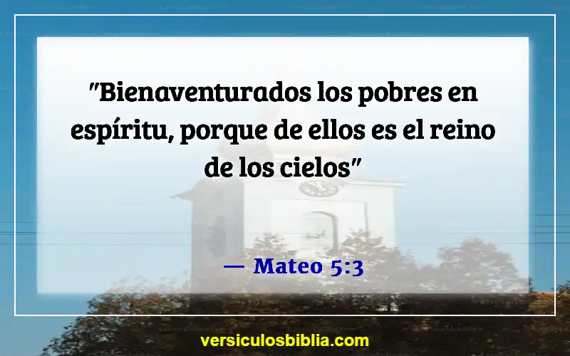 Versículos bíblicos sobre el Reino de Dios (Mateo 5:3)