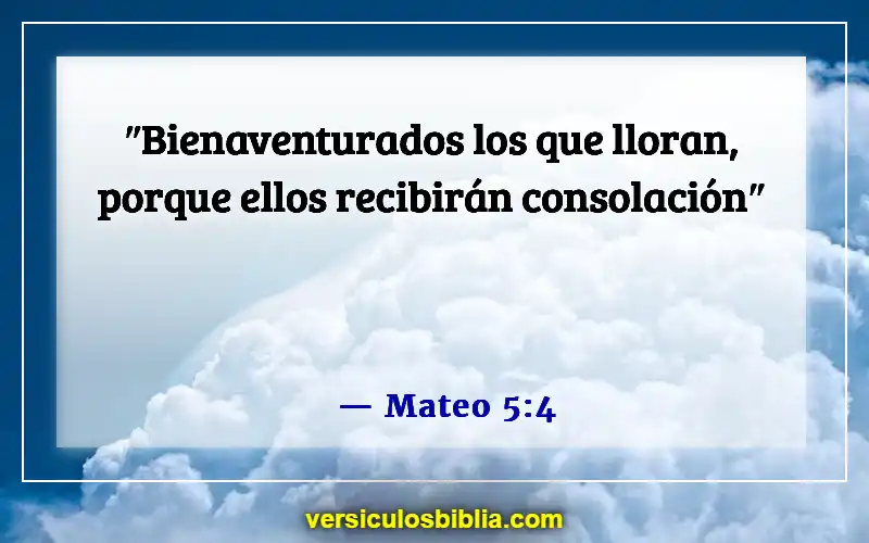 Versículos bíblicos sobre cómo lidiar con la muerte (Mateo 5:4)