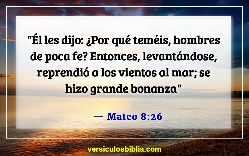 Versículos de la Biblia sobre la falta de fe (Mateo 8:26)