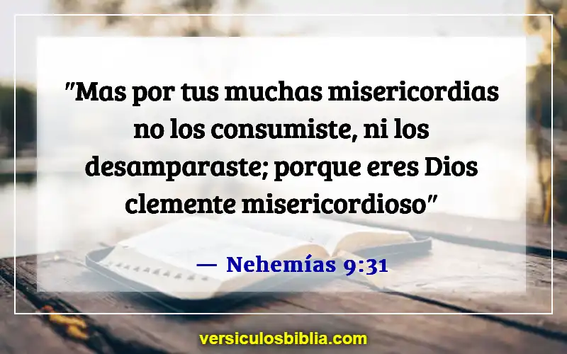 Versículos de la Biblia sobre la Divina Misericordia (Nehemías 9:31)